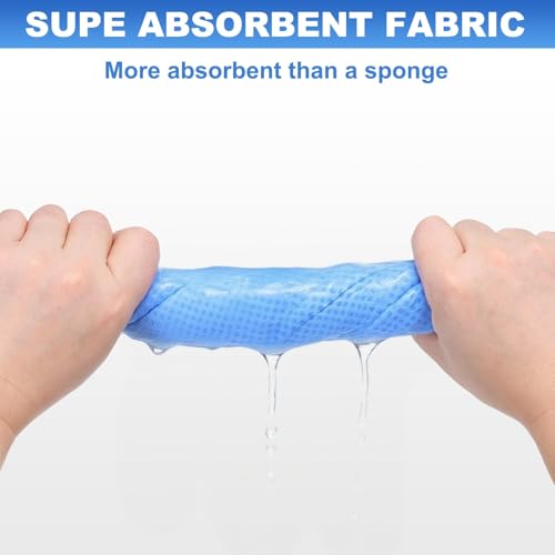 HARFINGTON Car Premium Shammy Cloth 26" x 16.9" PVA Chamois Wash Drying Towel Ultra Absorbent No Scratches in D Shaped Bucket for Cars Motorcycles Glass Countertops Phone Laptop, Yellow - color: Yellow