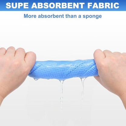 HARFINGTON Car Premium Shammy Cloth 26" x 16.9" PVA Chamois Wash Drying Towel Ultra Absorbent No Scratches in D Shaped Bucket for Cars Motorcycles Glass Countertops Phone Laptop, Yellow - color: Yellow