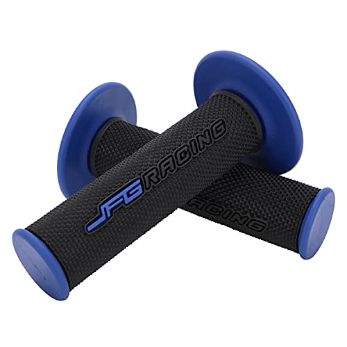 JFG RACING 7/8" Motorctcle Grips,22mm 24mm Non Slip Dirt Bike Hand Handlebar Glue Universal for Most Pit Bike Motercross KLX KX EXC XC SX CRF CR YZ WR DRZ RMZ 50 85 100 150 250 350 450 - color: blue