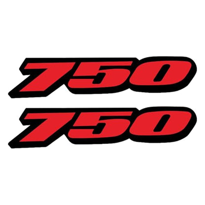 Awonderful Motorcycle Fairing Sticker Decal, Reflective Vinyl Decal for GSXR750 with Strong Stickiness 750 (Red) - color: Red
