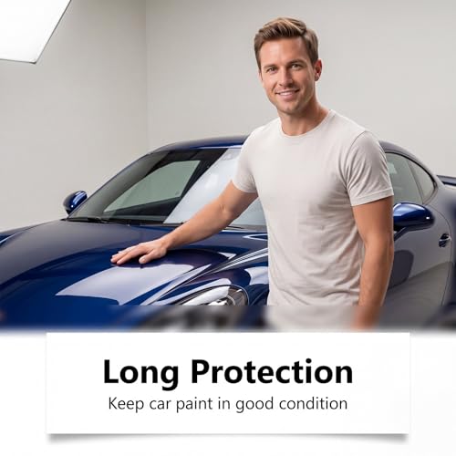 Ready-to-Use Car Ceramic Coating Spray Kit, Hydrophobic Auto Paint Protector, Deliver Ultra High Gloss, Super Water Repellency & Smooth Surface, Long Lasting Vehicle Paint Care Coating