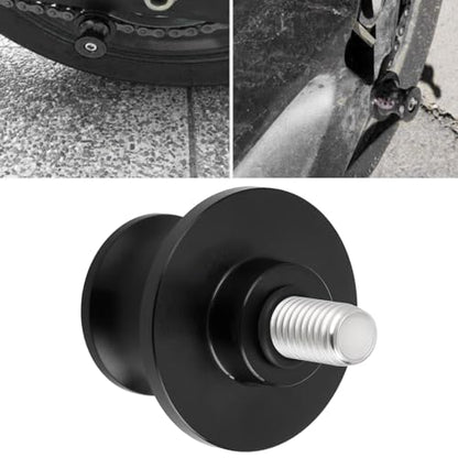 SING F LTD Motorcycle M8 Rear Swingarm Spools Sliders Swing Arm Stand Screw Compatible with Kawasaki Z900 / RS 2017-2025, Black - color: Black
