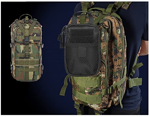 Mini Pocket Organizer Pouch, Tactical Molle Pouch Accessory Bag, Small Tool Storage Pouch for Phones/Cards/Keys/Pocket Knife, Men's Utility EDC Waist Bag Pack for Camping Hunting