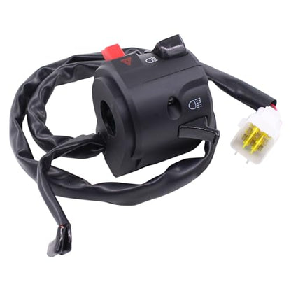 MOTOKU Pair 7/8" 22mm Motorcycle Handlebar Horn Button Turn Signal Controller Switches Motorbike Left and Right Electric Fog Light Start Switch