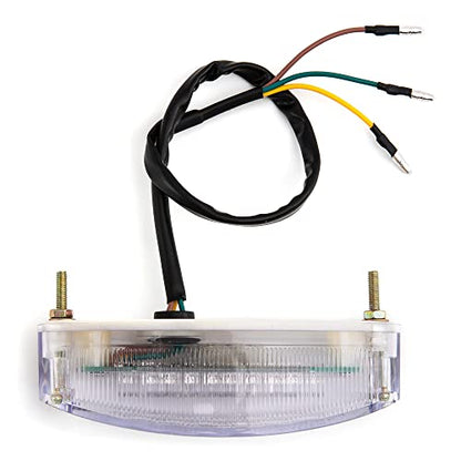 Motorcycle Taillight Universal Brake Stop Light ATV Tail Light - color: White
