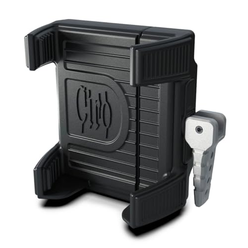 Ciro 50313 Handlebar Mount Smartphone/GPS Holder With Charger, Black - color: Black