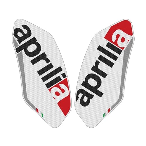 Motorcycle Tank Sticker Motorcycle Accessorie Side Tank Pad Protection Knee Grip Traction For Aprilia RSV4 2010-2021 TUONO 1100 2015-2021 - color: WHITE