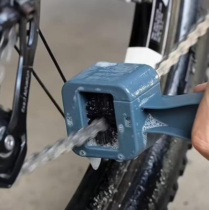 1 PCS Bicycle Cleaning Brush Tool, Motorcycle Chain,for Cleaning Gears and Chains on Bicycles and Motorcycles - color: Gray