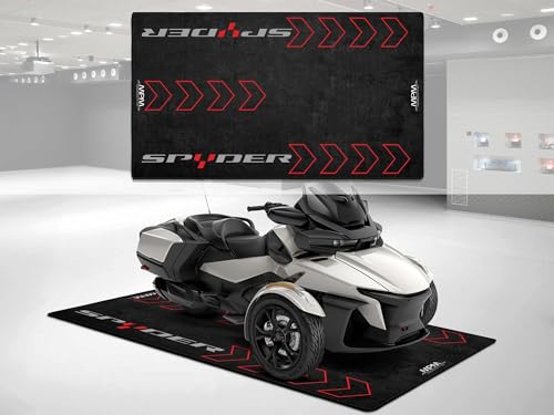 Garage Mat for Can-Am Spyder Motorcycle Model, Parking mat, Pit Mat, Washable Non-Slip Garage and Showroom Floor Carpet-Rug (110.2 x 63/280 x 160cm)