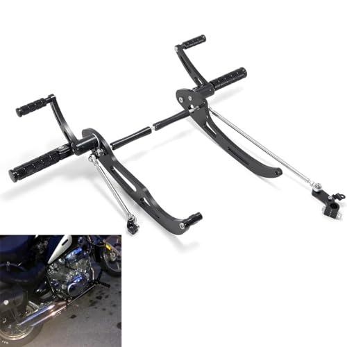 6" Forward controls Foot pegs for Yamaha Virago 750 1100 XV750 XV1100 - color: Black, size: XV750 XV1100