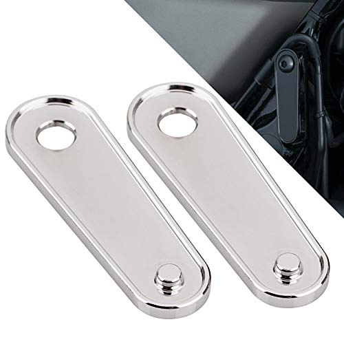 Chrome Motorcycle Rear Passenger Floorboard Foot Peg Frame Plates Compatible for 1993-2023 Harley Electra Road Street Glides Road Kings & Trikes - color: Chrome