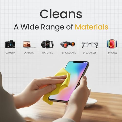 Lens Cloth – Ultra-Soft Microfiber Cleaning Cloths for Glasses, Sunglasses, Camera Lenses & Screens – Scratch-Free, Streak-Free, Durable & Reusable – Pack of 12 (4 of Each Color) - size: 12 Pack