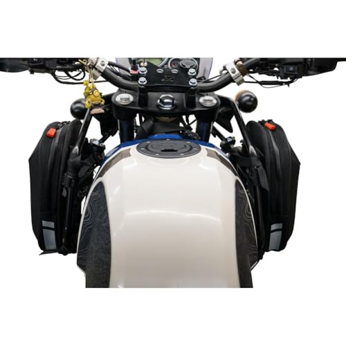 TUSK Sidekick Tank Saddle Bag Kit Black/Grey for Royal Enfield Himalayan 2016-2023