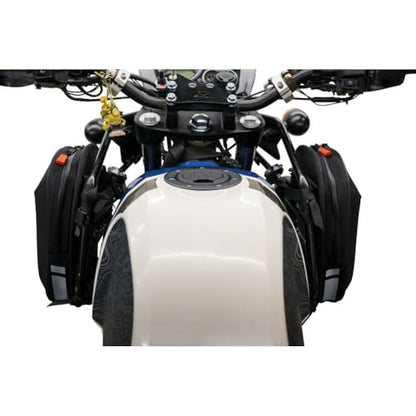 TUSK Sidekick Tank Saddle Bag Kit Black/Grey for Royal Enfield Himalayan 2016-2023