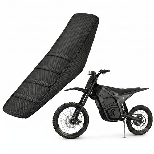 Seat Cover for Yozma IN10,Black Stripe Non-Slip Motorcycle Cushion Cover for Electric Dirt Bike Ebike Yozma in 10-Black - color: Black