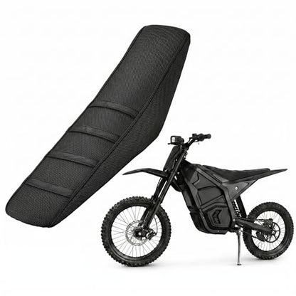 Seat Cover for Yozma IN10,Black Stripe Non-Slip Motorcycle Cushion Cover for Electric Dirt Bike Ebike Yozma in 10-Black - color: Black