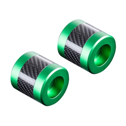Advanblack Protek Machined CNC Alumium with Carbon Fiber Inlay Crash Bar Slider (Green CNC w/Carbon Inlay) - color: Green CNC w/ Carbon Inlay