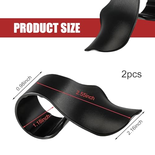 2PCS Motorcycle Throttle Assist, Plastic Motorcycle Cruise Control Assist, 7/8" Handlebar Oil Control Rocker Rest Accelerator Assistant, Universal for Most Motorcycles