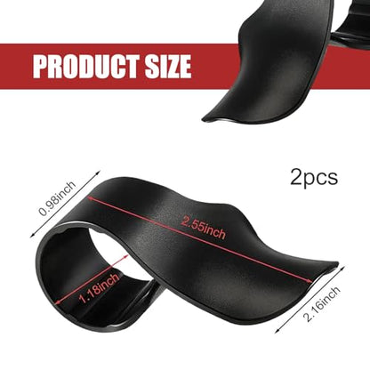 2PCS Motorcycle Throttle Assist, Plastic Motorcycle Cruise Control Assist, 7/8" Handlebar Oil Control Rocker Rest Accelerator Assistant, Universal for Most Motorcycles