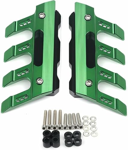 Motorcycle Front Fender Side Protection Guard Mudguard Sliders Front Fork Protector Guard Block for Honda Grom 125 MSX125 - color: Green