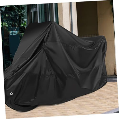 Alipis Motorcycle Cover XXL Tarpaulin Protective Bag Portable Dust Sunscreen Protection for Features Lockhole for Security