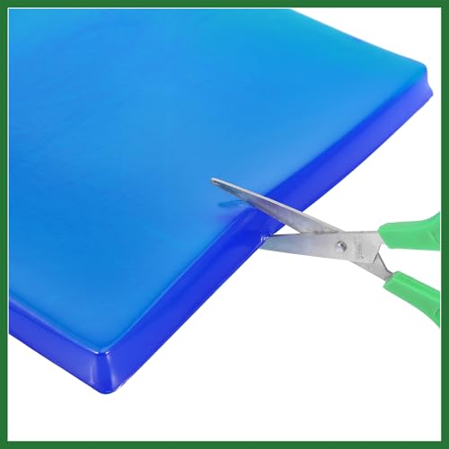 Motoforti 25x25x2cm Motorcycle Seat Gel Pad Shock Absorption Mat Comfortable Soft Cushion Blue Long-Lasting