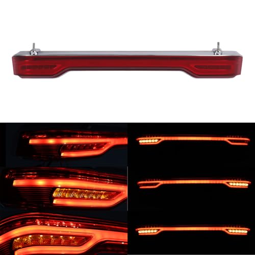 TCMT King Trunk Sequential Dynamic Flowing LED Brake Turn Tail Light Fit For Harley Touring Road King Road Street Electra Glide Tri Glide Ultra Limited 2014-2025 - color: Red Len Chrome Housing B, size: Single Light