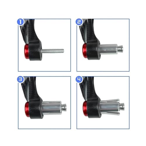 Motorcycle CNC Handlebar Handguard Brake Clutch Levers Hand Guard Protector For Ducati Monster 821 695 696 797 1200 1200S 1100(Rojo) - color: Rojo