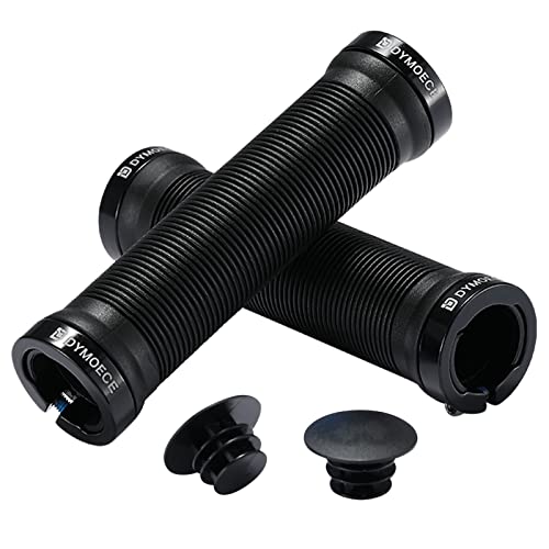 Dymoece Bike Handlebar Grips,Bicycle Handle Grip Ergonomic Design Dual Lock-on for Mountain Bike MTB BMX Foldable Downhill - color: Black