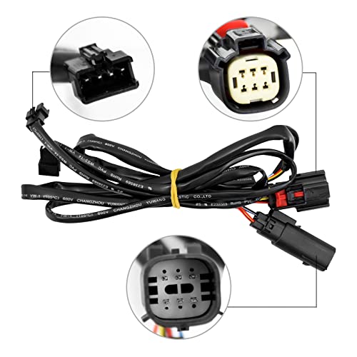 LED Saddlebag Tail Light with Running Brake Light and Sequential Turn Signal Lamp Fit for Harley Touring Street Glide Road King Road Glide Electra Glide Ultra Limited 2014-2023 (Black Lens) - color: 2014-2023 Black