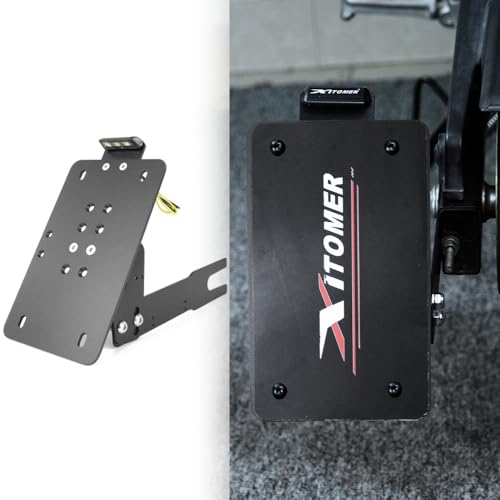 Xitomer Universal Side License Plate Holder Motorcycle License Plate Bracket With Led Plate Light Universal Side Fender Eliminator Side Motorcycle Tail Tidy