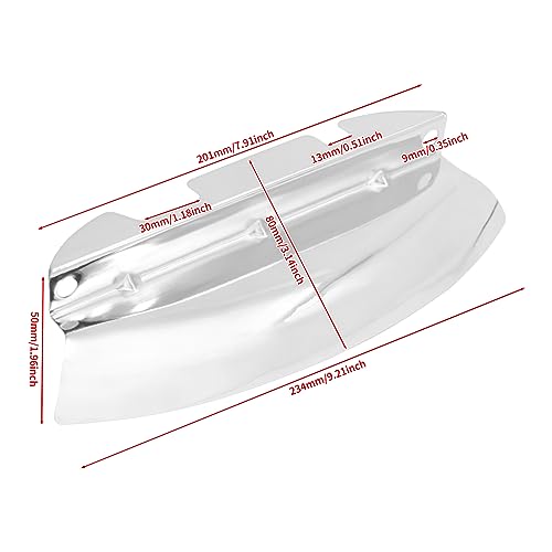 Motorcycle Lower Triple Tree Wind Deflector Fit for Harley Touring Electra Glide Road Glide Road King Street Glide 2014-2023 (Chrome) - color: Chrome