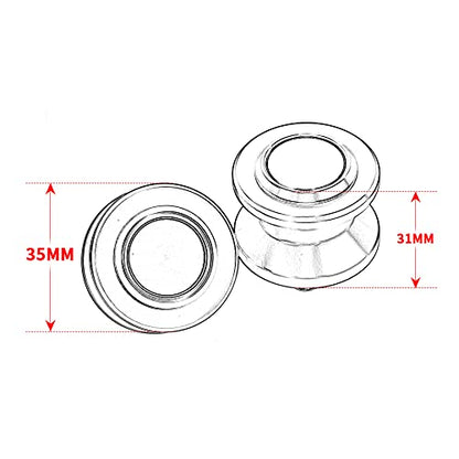 8mm CNC Aluminum Motorcycle Swingarm Spools Sliders Rear Stand Frame Sliders Compatible With Ninja 500 ABS/ABS SE/ABS KRT Edition 2026 2025 2024 Ninja500 Ninja 500 Accessories (Black) - color: black