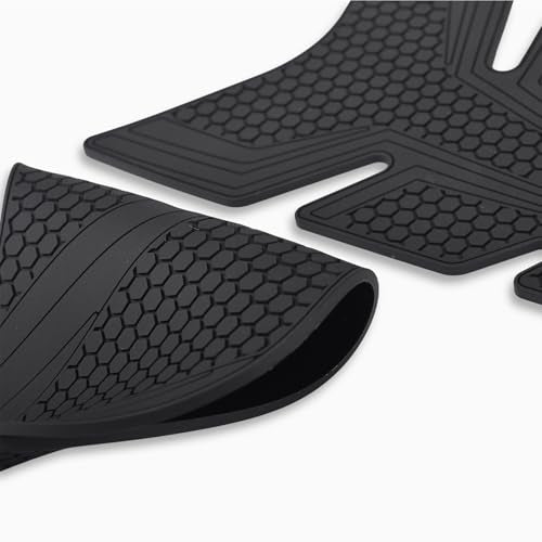 Motorcycle Tank Grip Protector Pads, Anti-Slip Honeycomb Design, Compatible with Suitable for Suzuki GSX-8S 2023- GSX-8R 2024- (Black) - color: Black