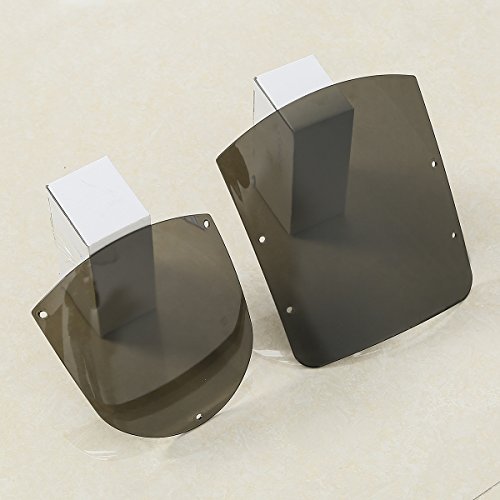 SLMOTO Motorcycle Windshield Quarter Fairing Kit Fit for Harley Dyna 1995-05 XL 88-later FXR 86-94 - color: Smoke Windshield