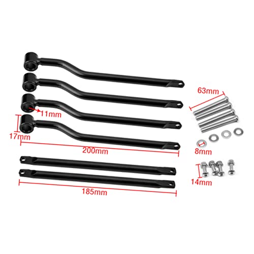 SOLUSTRE Motorcycle Retro Style Side Bag Bracket for Black Mounting Holder for Side Box Easy Installation Detachable Design for Use