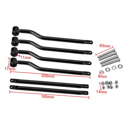 SOLUSTRE Motorcycle Retro Style Side Bag Bracket for Black Mounting Holder for Side Box Easy Installation Detachable Design for Use