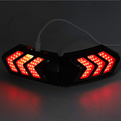 Universal Motorcycle Helmet Brake & Turn Signal Light - Enhanced Safety Warning System