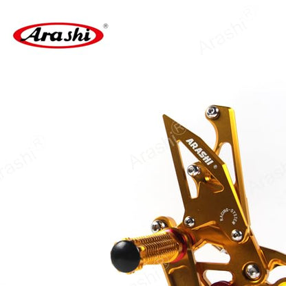 Arashi Version 2.0 Adjustable Rearsets for Honda CBR1000RR 2008-2011, Gold - color: Gold, size: CBR1000RR 2008-2011