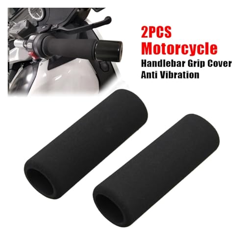 2PCS Motorcycle Handlebar Cover Slip-on Anti Vibration Comfort Handlebar Grip Sleeve Foam Anti-Slip Moto Handle Levers Grips Gripss Handlebars - color: Brake handlebars