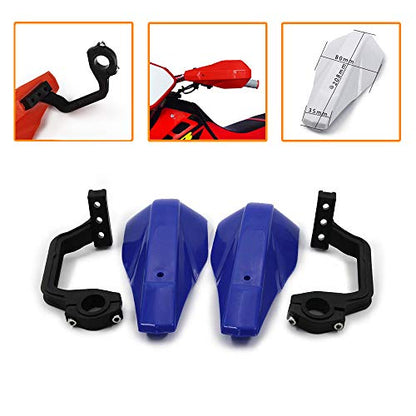 AnXin Motorcycle Handguards 7/8" and 1 1/8" Hand Guard Handlebar Protection Universal for TTR125 TTR50 TTR 110 YZ 125 YZ 85 YZ 65 PW 50 PW80 Dirt Pit Bike ATV Blue - color: blue