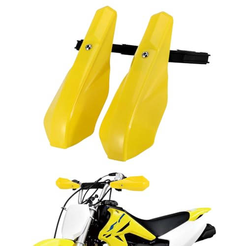 AnXin Motorcycle Handguards 7/8" and 1 1/8" Hand Guard Handlebar Protection Universal for DRZ125 DRZ125L DRZ50 RM85 RM125 RM DRZ 50 85 125 Dirt Pit Bike ATV Yellow - color: yellow