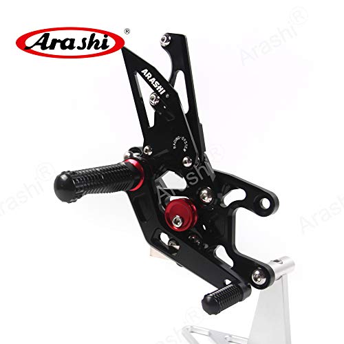 Arashi Version 2.0 Adjustable Rearsets for Honda CBR1000RR 2008-2011, Black - color: Black, size: CBR1000RR 2008-2011