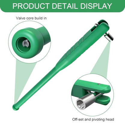 Tire Valve Stem Puller, Valve Stem Removal Tool, No Scratch High Tensile Strength Valves Lever Tool, Automotive Tire Repair Replacement Accessories for Most SUV Motorcycle Truck (Green) - color: Green