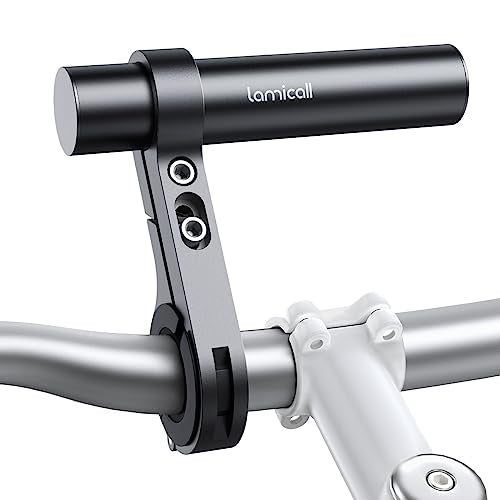 Lamicall Bike Handlebar Extender - [4" Long] Aluminum Alloy Handlebar Extension for Bicycle and Motorcycle, with Single Mounting Clamp Bracket, Fit Handlebars with Diameter of 0.875" to 1.34" - size: 4" Long