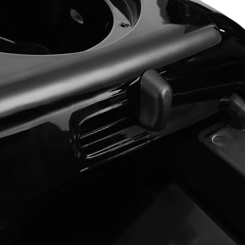 XFMT Motorcycle Lower Fairing Lower Vented Leg Fairing with 6.5" Speaker Pods & Grills Fit For Harley Davidson Touring Road King Street Glide Electra Glide 2014-2024, Vivid Black - color: W/ Speaker Pods For '14-'24