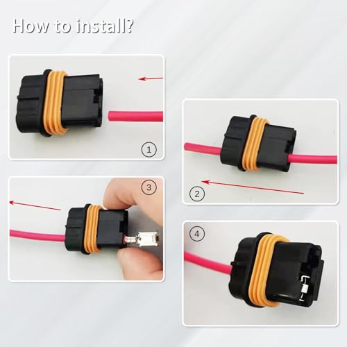 ATO ATC Fuse Holder Assembly Splice Existing Wire Kit Waterproof Sealed (Pack of 6)