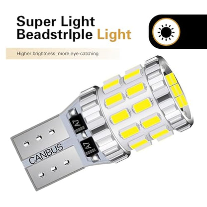 2PCS T10 LED Bulb, 3014 30SMD 5W Super Bright Car Wide Lights, Aluminum Led License Plate Light Blubs, Universal Car Interior Lights Replacements for Dome, Door, Reading, Map, Dash