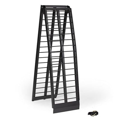Titan Ramps 10' Portable Motorcycle Loading Ramp Extra-Wide Heavy-Duty Foldable Arched 800 lb. Capacity for Pickup Trucks - size: 10 ft, 1 pack