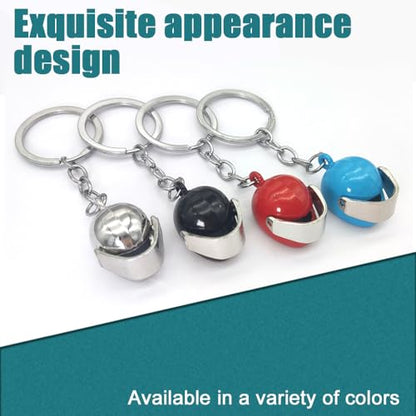 Car Parts Model Key Chains, Lovers Key Chain Set, Metal Parts Keyring, Universal Motorcycle Helmet Key Holder (K5-Red) - color: K5-red